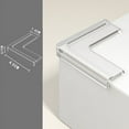 thumbnail image 4 of Safety Anti-Collision Corner Edge Protectors - Soft Right Angle Bumper Pads for Coffee Table TV Cabinet Desk, Self-Adhesive Non-Toxic, Ideal for HomeChild Proofing & Furniture Protection, White, 4 of 8