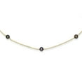thumbnail image 1 of Collier de Perles de Culture en Or Jaune 14K Noir 18 Pouces, 1 of 2