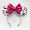 thumbnail image 2 of Diadema con orejas de Minnie Mouse para adultos y niños, Diadema con lazo de punto clásico de gran tamaño, diadema para fiesta, Festival caliente, Disney, parque, viaje, accesorios para el cabello DIY, 2 of 4