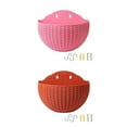 thumbnail image 1 of Juego de 2 maceteros de pared con autorriego, diseño de ramas y flores Rosado rojo, 1 of 9