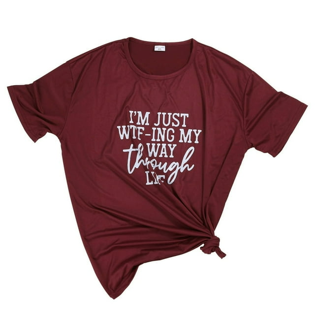 T-Shirts à Col Rond Imprimés pour Femmes Grande Taille, Manches Courtes, T-shirt Graphique, Hauts, T-shirt pour Femmes