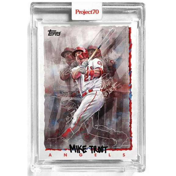 MLB Project70 Baseball 1995 Mike Trout Trading Card (#64, By Chuck Styles)