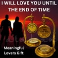 thumbnail image 3 of Reloj de Mesa ALADEAN LOVE YOU NEO en Latón Vintage 9x8x14 cm, 3 of 6