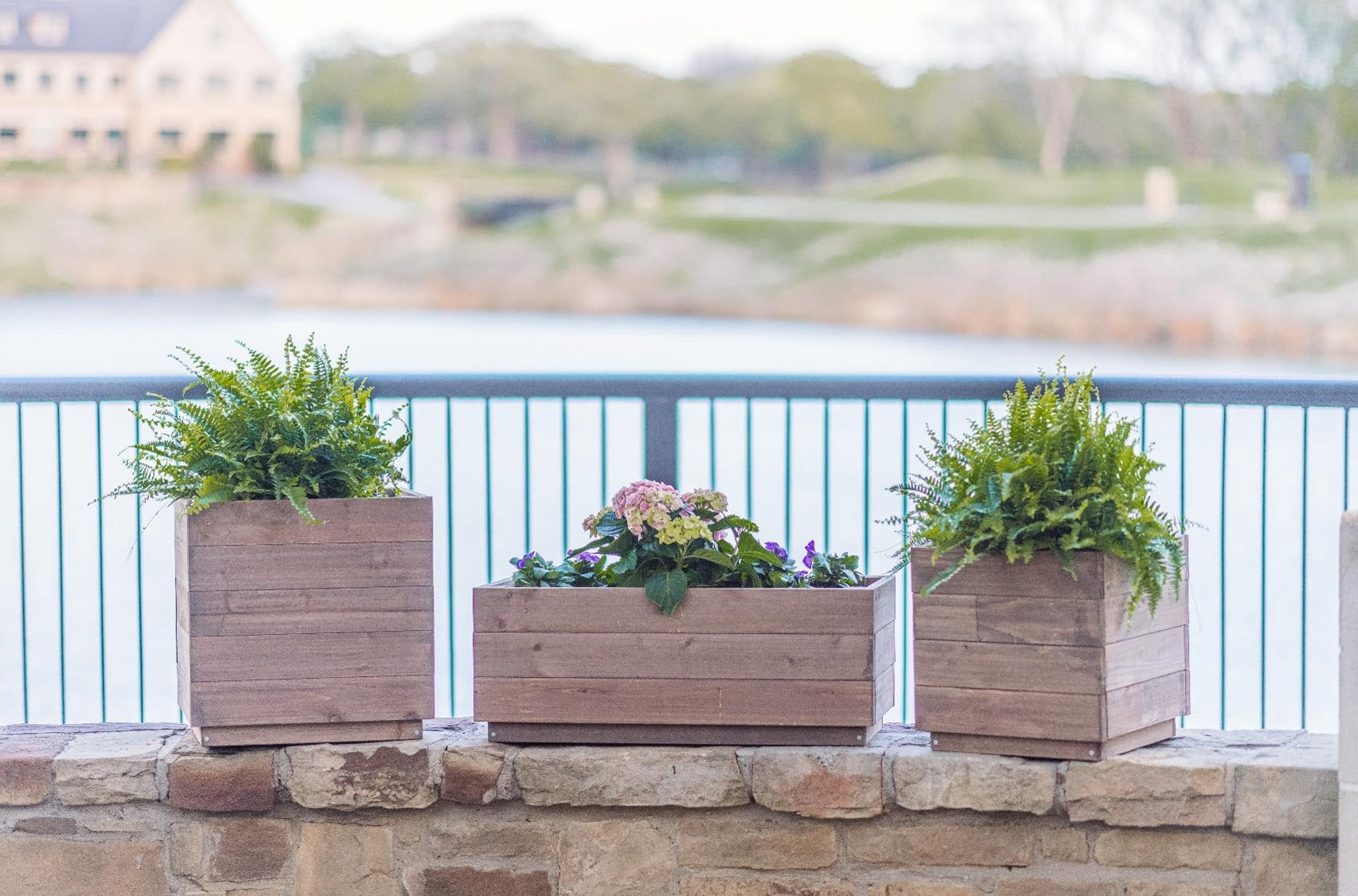 Zylina Modern Indoor/Outdoor Trough Planter Collection - Long 30" X 12" X 12" for Patios, Decks, Atriums, Balconies and Indoor Rooms