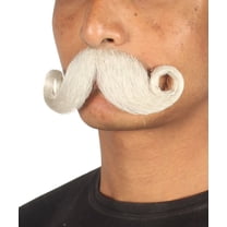 HPO Men's Mustache Set Grey Cosplay Facial Hair | Grey Color Cosplay Facial Hair