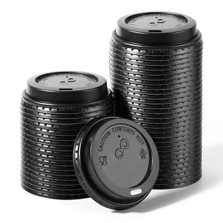 Fit Meal Prep 1000 Pack Coffee Cup Lids 8 oz Hot Cup Lids Disposable Coffee Lids, Plastic Dome Lids for Paper Coffee Cups, White
