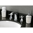 thumbnail image 2 of Kingston Brass KB4981BX Metropolitan Widespread Bathroom Faucet with Pop-Up Drain, Polished Chrome, 2 of 8
