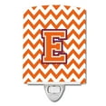 thumbnail image 1 of Carolines Treasures CJ1062-ECNL Letter E Chevron Orange & Regalia Ceramic Night Light, 1 of 1