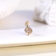 thumbnail image 5 of ZS 20G 3Pcs Zircon Nose Studs L Shape Maple Leaf Butterfly Snake Nose Ring Gold Plated Nose Piercing, 5 of 5