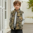 thumbnail image 2 of Uorisanigo Fleece Vest for Boys Girls Full Zipper Camo Hunting Forest Jacket Sleeveless Warm Outwear Sweatshirt with Pockets Lightweight Fall Winter Fashion Outfits Clothes, 2 of 7