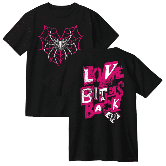 AJ Lee Love Bites Back Cotton T-shirt Unisex Crewneck Short Sleeve Fashion Casual Tee