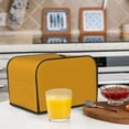 thumbnail image 5 of KLL Goldenrod Print 4 Slice Toaster Dust Covers Kitchen Small Appliance Cover with 2 Pockets,Can hold Jam Spreader Knife & Toaster Tongs (12.4 x 10.6 x 8.2), 5 of 6