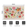 thumbnail image 5 of Bohemian Retro Floral Non-Slip Entryway Door Mat,Boho Indoor Decor Durable Low Plush Door Mat,Washable Welcome Rug for Patio Hallway Home Decor 16x24 Inches, 5 of 7