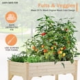 thumbnail image 3 of CL.HPAHKL Raised Garden Bed with Legs, Wooden Planter Raised Bed Garden Bed Kit 48x24x30in, Elevated Planter Box Stand for for Vegetables Flowers Herb, 3 of 7