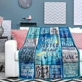 thumbnail image 2 of Yibo Cousin Gifts for Women Best Cousin Gifts for Girls Birthday Gifts for Cousins Female Cousins Make The Best Friends to My Favorite Sister Cousin Blanket, 2 of 6