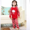 thumbnail image 6 of Christmas Family Pajamas Matching Family Christmas PJs Sets Red Elk Tree Printed Top Sleepwear, 6 of 7