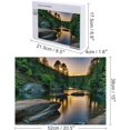 thumbnail image 2 of Mountains and Rivers Landscape Puzzle 500 Piece Jigsaw Puzzle Illustration of The Land of a Country,20"x15" Large Puzzle Winter Decoration for Family Party Holiday, 2 of 8