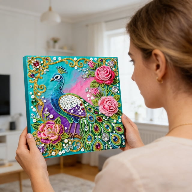 DIY Pearl Painting With Pearl Beads Art Craft For Adult Beginners Display For Tabletop And Wall Home