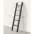 Blanket Ladder Decorative Farmhouse for The Living Room, 5Tier Ladder