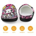thumbnail image 5 of Kids Slippers Kuromi And My Melody House Slippers Warm Soft Plush Slipper Anti-Slip Winter Fluffy House Shoes for Boys Girls, 5 of 7