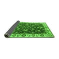 thumbnail image 2 of Ahgly Company Indoor Square Oriental Green Industrial Area Rugs, 3' Square, 2 of 4