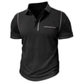 thumbnail image 4 of Golf Shirts for Men Short Sleeve Tshirts Shirt Mens Business Casual Solid Color Pullover Button Collared Breathable Going-Out Athletic Tees Tops, 4 of 8