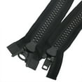 thumbnail image 2 of HAHDAXIA Black Two Way Separating Plastic Zipper 34 Inch, 2 of 6