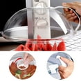 thumbnail image 4 of 9.2 Inch Microwave Plate Cover - Transparent Anti-Splatter Lid with Steam Vents and Handle, Oil Proof Microwave Oven Heating Cover for Food, 4 of 6