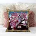 thumbnail image 2 of Amrita Sen Designs CAPL775BrCDS-BL-20x20 20 x 20 in. Tree Oil Duo Broadcloth Indoor & Outdoor Blown & Closed Pillow - Pink, Yellow & Blue, 2 of 5