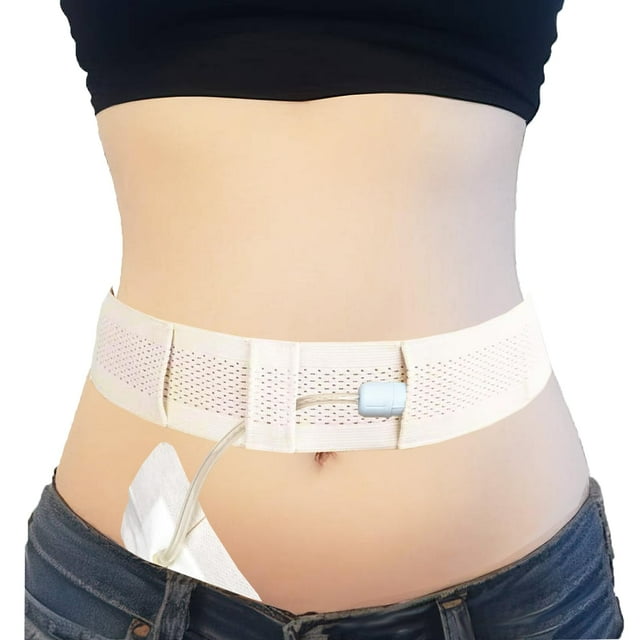 Cinturón de diálisis peritoneal CHYDST para hombre y mujer, color beige