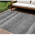 thumbnail image 2 of HomeRoots 622610 9 x 12 ft. Gray & Silver Aztec Washable Transitional Indoor & Outdoor Rectangle Area Rug, 2 of 9