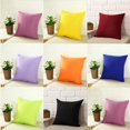 thumbnail image 2 of Square Home Sofa Decor Pillow Cover Case Throw Cushion Cover Size 16" Pure Color, 2 of 5