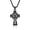 Black Celtic Cross, variant on Cross Necklace for Men Stainless Steel Wrench Cross Pendant Necklace with 24" Box Chain Jewelry for Men Father Son Boyfriend