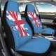 thumbnail image 1 of Funda para asiento de coche, tela elástica, transpirable y fina, 2 piezas, con respaldo alto, para asiento de coche, 1 of 9