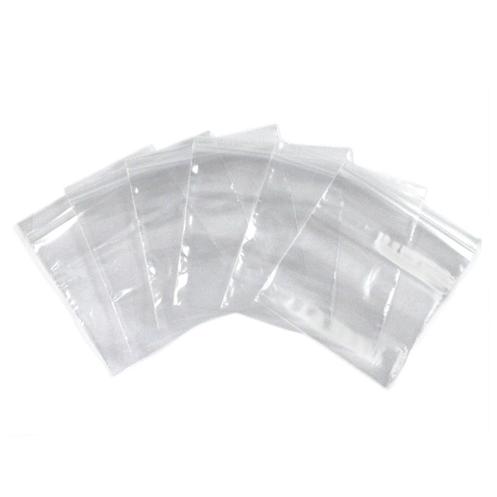 Self Locking Plastic Bags All Purpose Storage Baggies 100 Pack 4 x 4