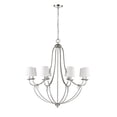 thumbnail image 6 of 12108-PN Millennium Lighting Eisley - 8 Light Chandelier-38.25 Inch Tall and 36 Inch Wide-Polished Nickel Finish, 6 of 6