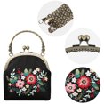 thumbnail image 3 of Coofit Embroidery Coin Purse Kit: DIY Cross Stitch Kit Shoulder Handbag Crossbody Bag, 3 of 10