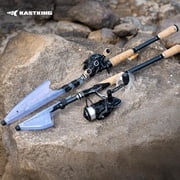 KastKing Casting Spinning Fishing Rods,Travel Rod with Titanium Solid Tip, Power Transition System-Megatron Titanium Telescopic Rod
