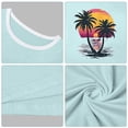 thumbnail image 6 of Shirts For Women Tees Tops Color Block Graphic Short Sleeve Beach Summer Plus Size Clothes, 6 of 7