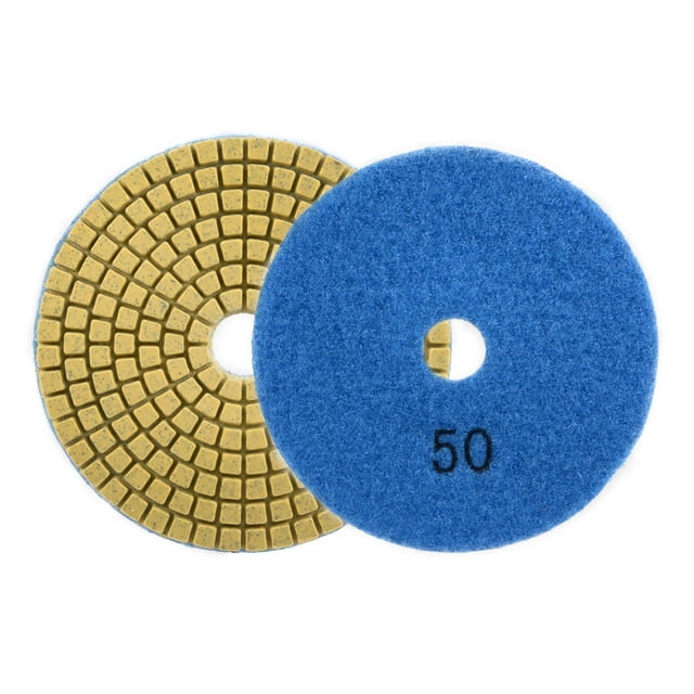 Unique Bargains Diamond Polishing Sanding Grinding Pads Discs 4 Inch Grit 50 2Pcs