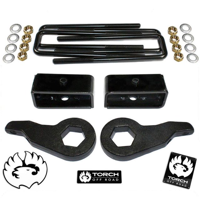 TORCH 3" Front 2" Rear Leveling Lift Kit For 1988-1998 Chevy GMC K1500 4X4 4WD Z71