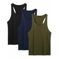 thumbnail image 4 of COOFANDY Men's 3 Pack Tank Tops Cotton Performance Sleeveless Casual Classic T Shirts, 4 of 7