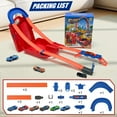 thumbnail image 4 of Wdmiya Toy Car Race Track Set with 2 Race Cars, For Boys Kids Age 3+, Race Tracks With 4 Crash Zones, Christmas Halloween Birthday Gifts Toys For Toddlers Boys Girls, 4 of 8