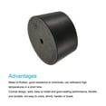 thumbnail image 4 of Uxcell 37mm to 45mm w Hole Rubber Tapered Plug for Lab Home Black, 4 of 5