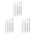 thumbnail image 4 of VONKY 5Pcs Nail Art Dotting Pen Rhinestone Gel Pens Manicures Accessories Sequins 3Set, 4 of 6