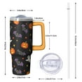 thumbnail image 2 of Halloween Scary Night 30 Oz Tumbler with Handle and Straw, Gothic Spooky Stainless Steel Cup, Holiday Gift, 2 of 5
