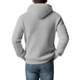 thumbnail image 2 of Men's Hooded Ribbed Knit Sweater Pullover Long Sleeve Casual Hoodie Sweater Top, 2 of 5