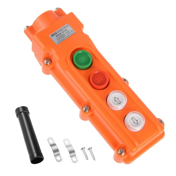 Unique Bargains Rainproof Hoist Crane Pendant Control Station Push Button Switch Up Down On Off