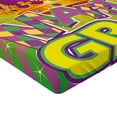 thumbnail image 2 of Ambesonne Mardi Gras Fitted Sheet, Antique Crown Retro, Twin Size, Purple Orange Green, 2 of 3