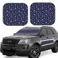 thumbnail image 2 of Uemuo Star Dog Paw Printed 2 PCS Car Windshield Sun Shade, Auto Sun Heat and UV Rays Blocker, Foldable Automotive Front Window Sunshade Protector, 2 of 7